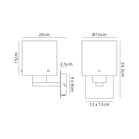 Brooks Single Switched Wall Lamp